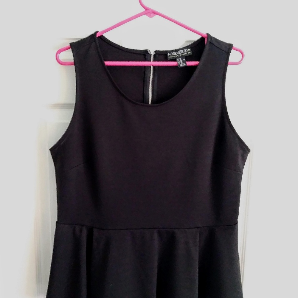Forever 21+ Black Peplum Top in 2X